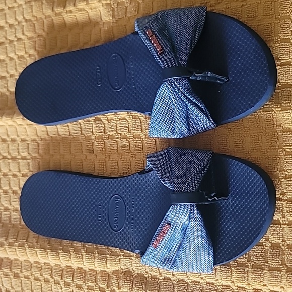 HAVAIANAS You St. Tropez Shine Sandals, Size 7/8 - Picture 6 of 8